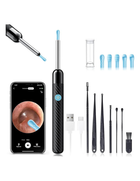 Kit de Limpieza de Oídos LEIPUT X6 con Cámara 1080P HD