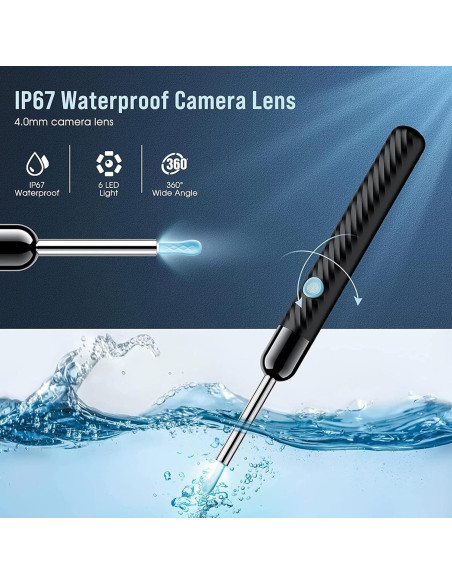 Kit de Limpieza de Oídos LEIPUT X6 con Cámara 1080P HD