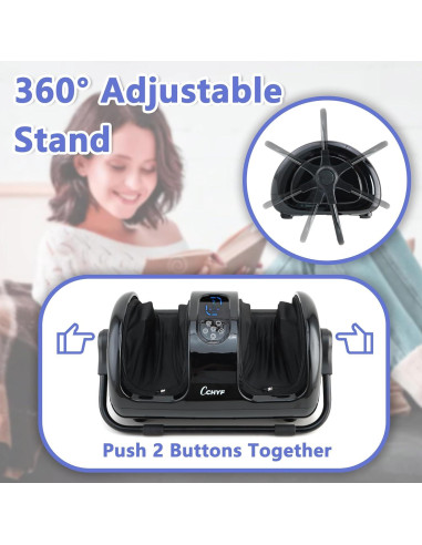 Masajeador de pies CCHYF Shiatsu con calor y 3 intensidades