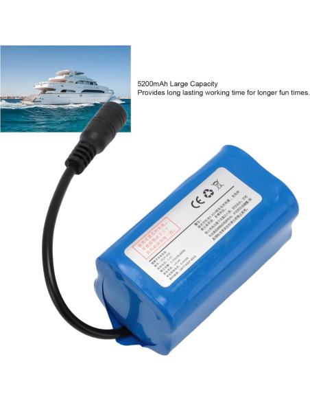 Batería de Litio Sunisfa 5200mAh para Barco RC - Compacta y Recargable