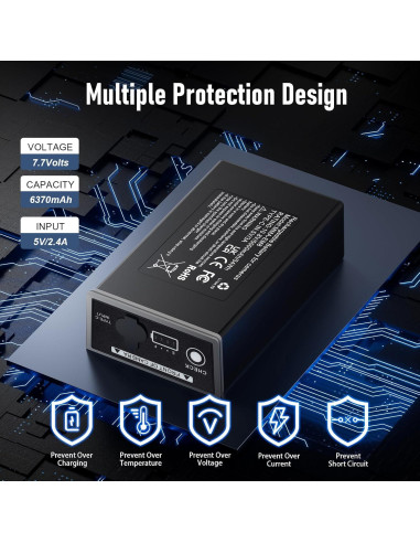 Batería Recargable E EGOWAY 5000mAh para Cámaras de Caza Edge