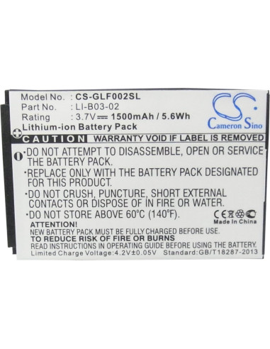 Batería Li-ion 1500mAh Golf Buddy Platinum GB3