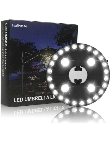 Luz LED para Paraguas de Patio Forlivese 28 Luces 3 Modos