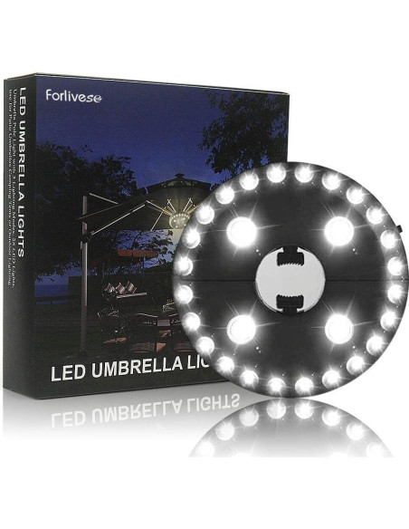 Luz LED para Paraguas de Patio Forlivese 28 Luces 3 Modos