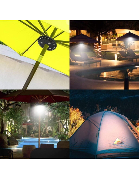 Luz LED para Paraguas de Patio Forlivese 28 Luces 3 Modos