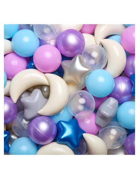 Bolas de Piscina GOGOSO 100pcs Estrellas y Lunas