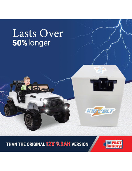 Batería de 12V 15Ah Impact Battery para Power Wheels