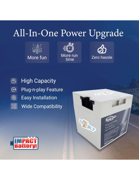 Batería de 12V 15Ah Impact Battery para Power Wheels