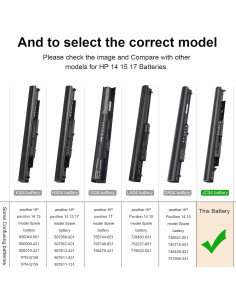 Batería de Laptop Li-ion 2200mAh HP 919700-850 JC03 JC04 2