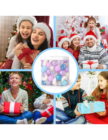 Bolas de Piscina GOGOSO 100pcs Estrellas y Lunas