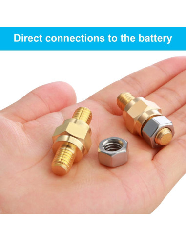 Adaptador de Terminal de Batería Boao - 8 Piezas de Latón