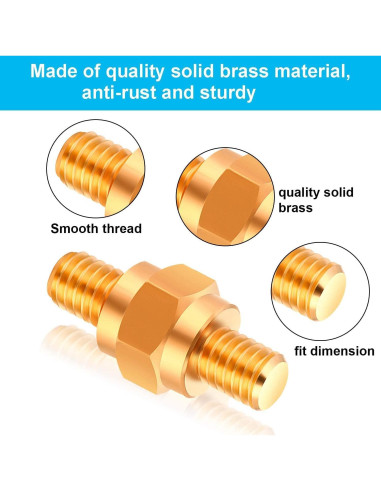 Adaptador de Terminal de Batería Boao - 8 Piezas de Latón