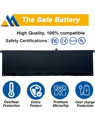 Batería de Laptop Dell V6W33 54Wh 15V para Inspiron/Latitude/Vostro