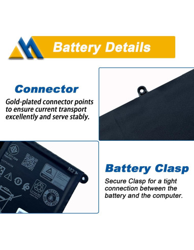 Batería de Laptop Dell V6W33 54Wh 15V para Inspiron/Latitude/Vostro