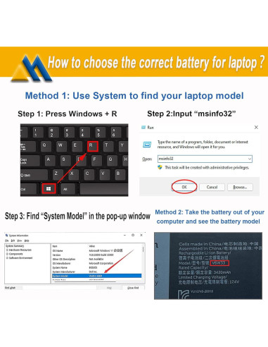 Batería de Laptop Dell V6W33 54Wh 15V para Inspiron/Latitude/Vostro