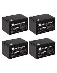 Batería Vici 12V 12Ah Plomo-Ácido para Scooter y E-Bike - Paquete de 4