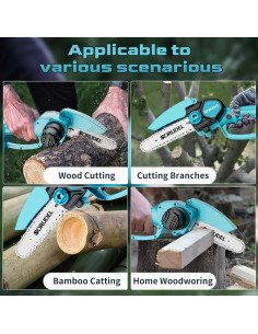 Mini motosierra SORUDEL 28,000 RPM Azul oscuro - 2.47 kg 2