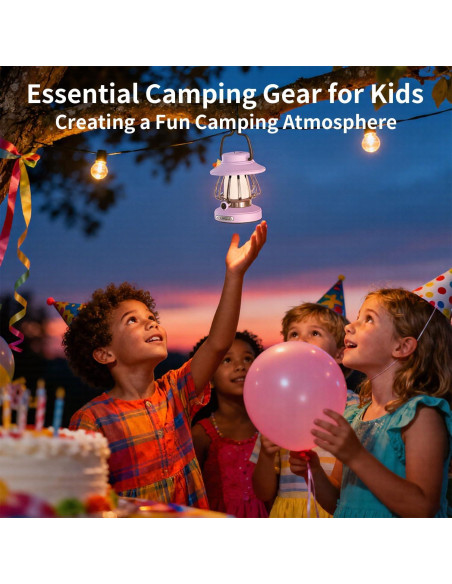 Linterna Recargable para Niños ChicLumen Púrpura 3 Modos