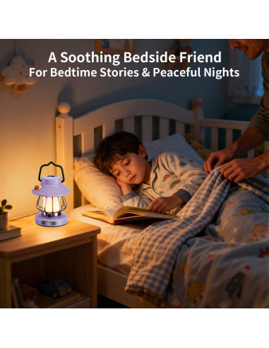 Linterna Recargable para Niños ChicLumen Púrpura 3 Modos