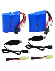 Batería Recargable 7.4V 600mAh Li-ion Blomiky para Barcos RC