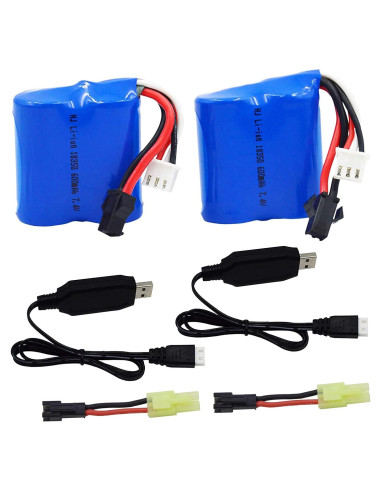 Batería Recargable 7.4V 600mAh Li-ion Blomiky para Barcos RC