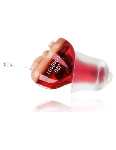 Audífono Amplificador de Sonido IncenSonic J20 Rojo Derecho
