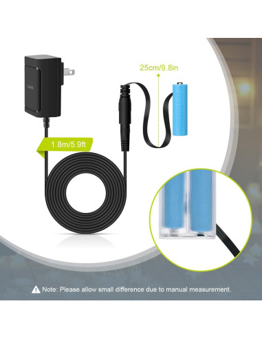Adaptador de Fuente de Alimentación AC Lenink 3V 1A para 2 Baterías AA