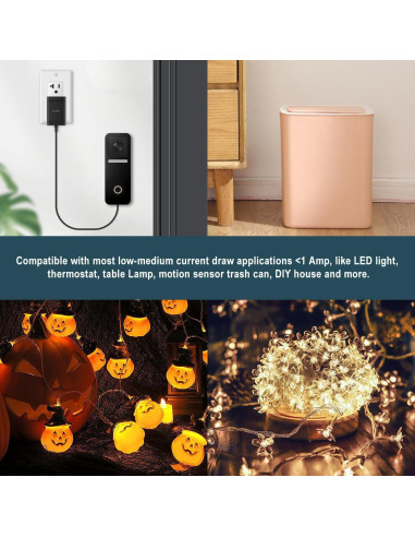 Adaptador de Fuente de Alimentación AC Lenink 3V 1A para 2 Baterías AA