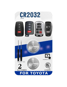 Kit de Baterías CR2032 para Llave Toyota - Paquete de 2