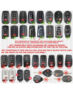 Kit de Baterías CR2032 para Llave Toyota - Paquete de 2 2