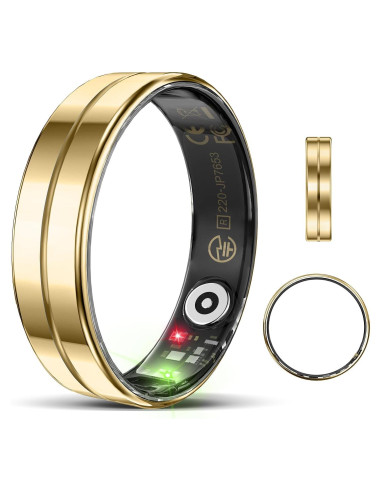 Anillo Inteligente Emerhome R11 Oro 7 - Monitoreo Salud y Sueño