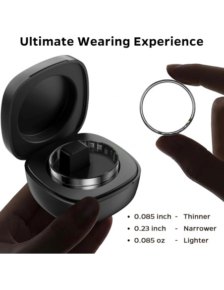 Anillo Inteligente Emerhome R11 Oro 7 - Monitoreo Salud y Sueño