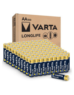 Baterías VARTA Longlife AA Alcalinas - Paquete de 100 Unidades