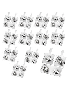 12 Pares Resortes de Batería AA Metal FdcLixuvol 19x12mm 23x10mm