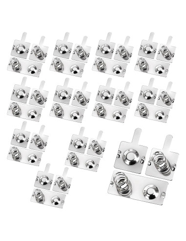 12 Pares Resortes de Batería AA Metal FdcLixuvol 19x12mm 23x10mm