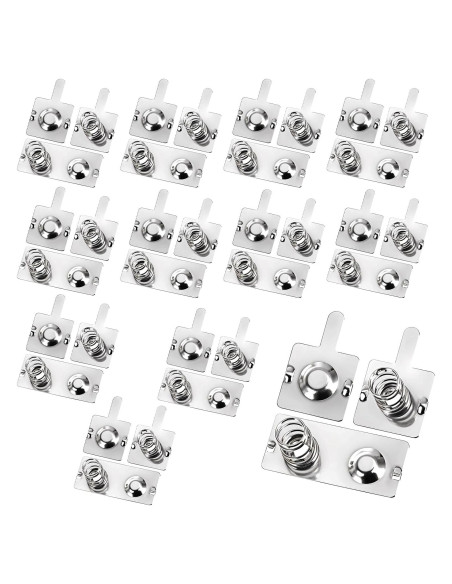 12 Pares Resortes de Batería AA Metal FdcLixuvol 19x12mm 23x10mm