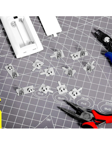 12 Pares Resortes de Batería AA Metal FdcLixuvol 19x12mm 23x10mm