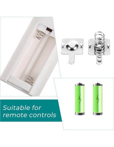 12 Pares Resortes de Batería AA Metal FdcLixuvol 19x12mm 23x10mm