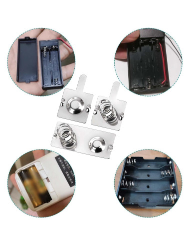 12 Pares Resortes de Batería AA Metal FdcLixuvol 19x12mm 23x10mm