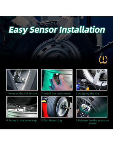 Sensor TPMS CDWTPS 4-Pack para Chevy GMC Buick Cadillac