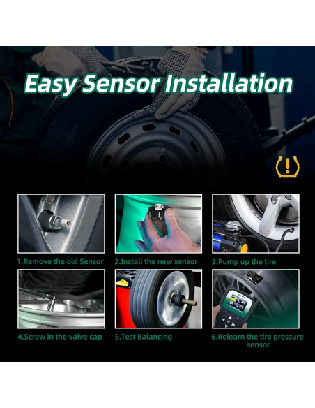 Sensor TPMS CDWTPS 4-Pack para Chevy GMC Buick Cadillac