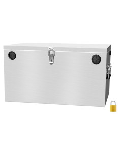 Caja de Batería Marina Peastorm Doble 12V Acero Inoxidable