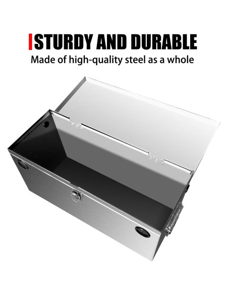 Caja de Batería Marina Peastorm Doble 12V Acero Inoxidable