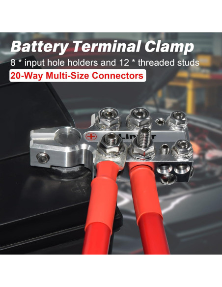 Bloque de terminales de batería vLinker AM20 20 vías 8AWG a 4/0