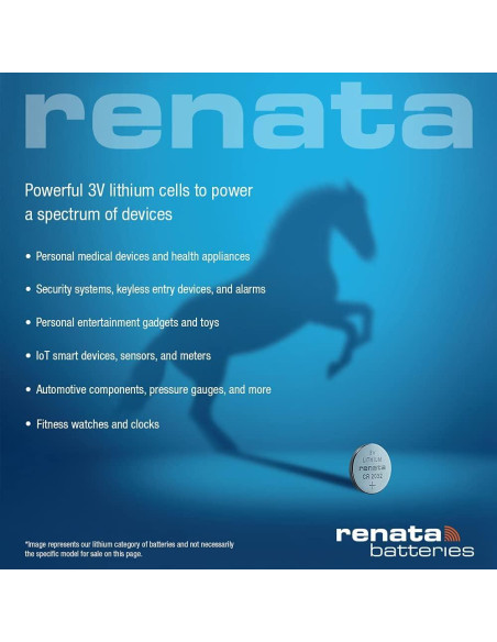 Baterías de Litio Renata CR2430 - 3V 285mAh (4 unidades)