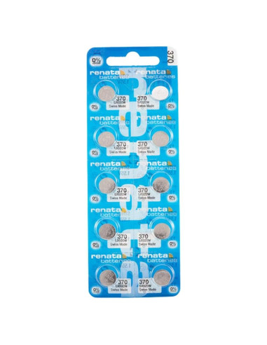 Batería de Óxido de Plata Renata 371 - 10 Unidades