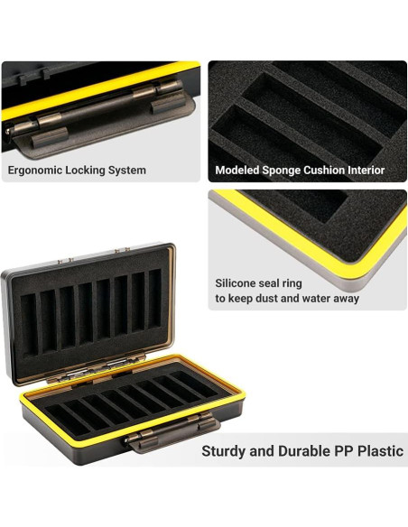 Estuche de Almacenamiento JJC para 16 Baterías AAA Resistente