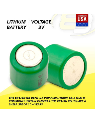 Batería de Litio Exell CR1/3N 3V para Collar de Perro