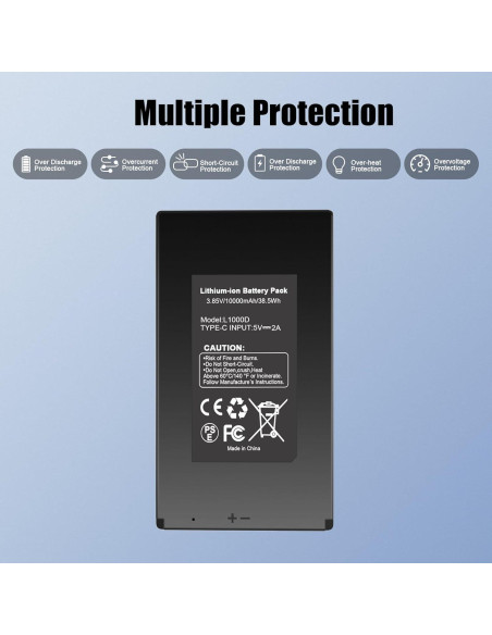 Batería Recargable Litio 10000mAh REACELL para Cámara GardePro