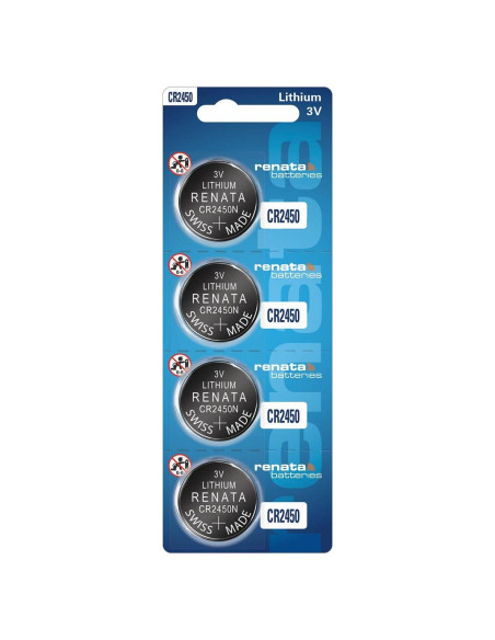 Baterías de Litio Renata CR2450N 3V - Paquete de 4 Unidades